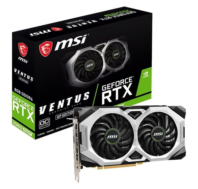 Msi Geforce Rtx 60 Super Ventus Gp Oc 8gb Ddr6 256 Bit Graphic Card Zah Computers