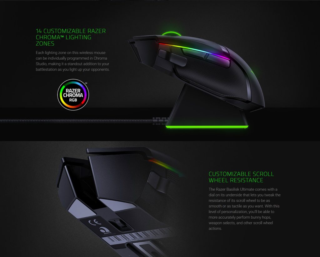 Buy Razer Basilisk Ultimate Wireless Gaming Mouse with Charging Dock