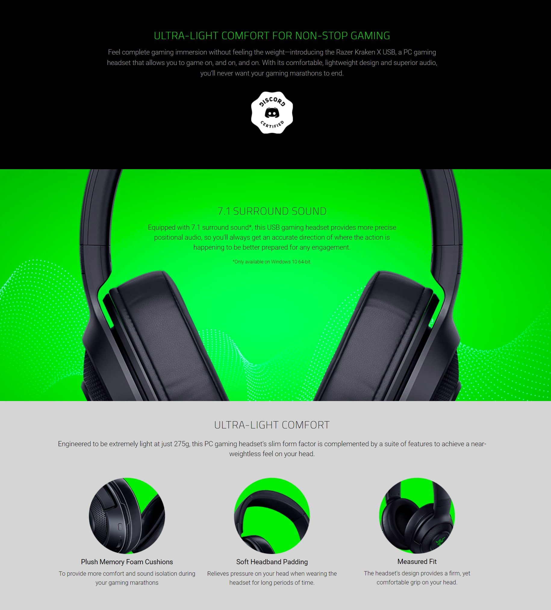 Buy Razer Kraken X Usb Digital Surround Sound Gaming Headset Price In Pakistan