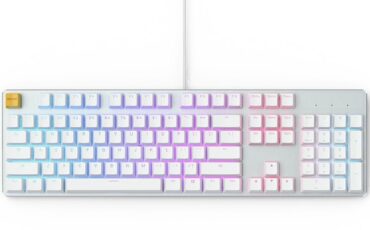 Glorious GMMK White Ice Edition RGB Modular Mechanical Gaming Keyboard Price in Pakistan 02