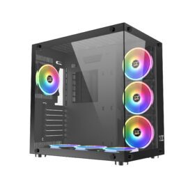 Xigmatek Aquarius Plus 7X CY120 ARGB Fans Pre Installed Gaming Case Black Price in Pakistan 01