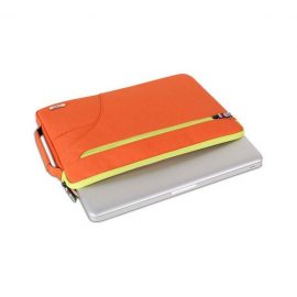 BUBM Fashion Shoulder Bag Laptop Sleeve Handbag Brief Case Orange Price in Pakistan 6