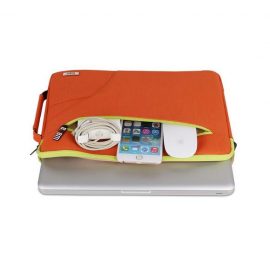 BUBM Fashion Shoulder Bag Laptop Sleeve Handbag Brief Case Orange Price in Pakistan 7