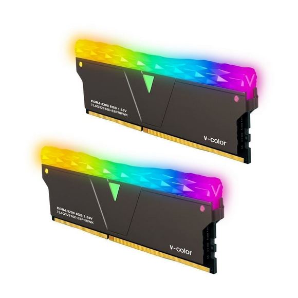 V-Color Prism Pro RGB 16GB (8GBx2)DDR4 DRAM 3200MHz Memory Kit - Jet Black Price in Pakistan