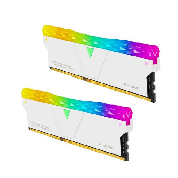 V-Color Prism Pro RGB 16GB(8GBx2)DDR4 DRAM 3600MHz Memory Kit - Glacier White Price in Pakistan