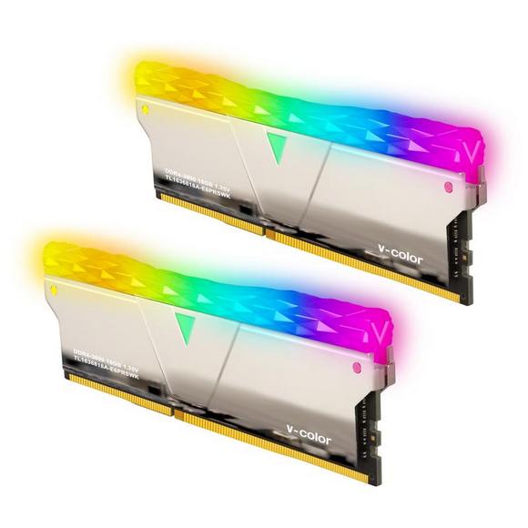 V-Color Prism Pro RGB 32GB(16GBx2)DDR4 DRAM 3600MHz Memory Kit - Silver Copper Alloy Price in Pakistan