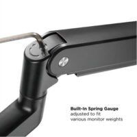 Dual Monitors Premium Aluminum Spring Assisted Monitor Ar 06m With 3.0 USB Cables Included Black Color Price in Pakistan