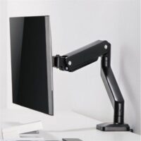 Single Monitor Premium Aluminum Spring Assisted Monitor Arm With 3.0 USB Cables Included Black Color Price in Pakistan 01