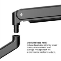 Single Monitor Premium Aluminum Spring Assisted Monitor Arm With 3.0 USB Cables Included Black Color Price in Pakistan 07