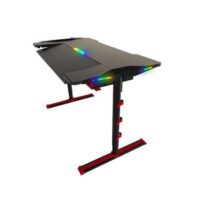 Twisted Minds GDTS 4 RGB Gaming Desk MDF with Carbon Fiber Texture Capacity 80kg Black Red GDTS 4 1265 RED Price in Pakistan 01