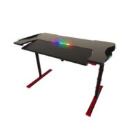 Twisted Minds GDTS 4 RGB Gaming Desk MDF with Carbon Fiber Texture Capacity 80kg Black Red GDTS 4 1265 RED Price in Pakistan