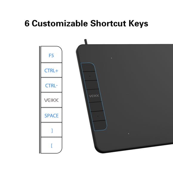 Buy VEIKK VK640 Graphic Tablet 8192 Level Pressure 6 X4 Inch Drawing 