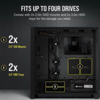 Corsair 4000D Airflow CC 9011200 WW Black Steel Plastic Tempered Glass ATX Mid Tower Computer Case Price in Pakistan ZahComputers 05