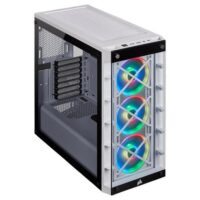 Corsair Crystal iCUE 465X RGB White Steel Plastic Tempered Glass ATX Mid Tower Computer Case CC 9011189 WW Price in Pakistan ZahComputers 01