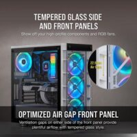 Corsair Crystal iCUE 465X RGB White Steel Plastic Tempered Glass ATX Mid Tower Computer Case CC 9011189 WW Price in Pakistan ZahComputers 04