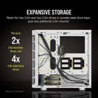 Corsair Crystal iCUE 465X RGB White Steel Plastic Tempered Glass ATX Mid Tower Computer Case CC 9011189 WW Price in Pakistan ZahComputers 07