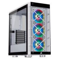 Corsair Crystal iCUE 465X RGB White Steel Plastic Tempered Glass ATX Mid Tower Computer Case CC 9011189 WW Price in Pakistan ZahComputers