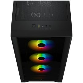 Corsair iCUE 4000X RGB Black Steel Plastic Tempered Glass ATX Mid Tower Computer Case Price in Pakistan ZahComputers 02