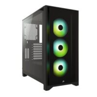 Corsair iCUE 4000X RGB Black Steel Plastic Tempered Glass ATX Mid Tower Computer Case Price in Pakistan ZahComputers