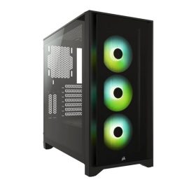 Corsair iCUE 4000X RGB Black Steel Plastic Tempered Glass ATX Mid Tower Computer Case Price in Pakistan ZahComputers