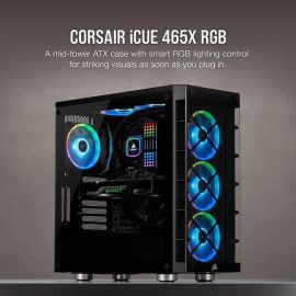 Corsair iCUE 465X RGB Mid Tower ATX Smart Case Black Price in Pakistan ZahComputers 02