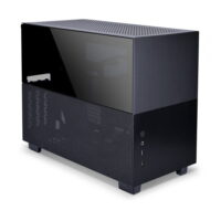 LIAN LI Q58 Black Color SPCC Aluminum Tempered Glass Mini Tower Computer Case Price in Pakistan ZahComputers