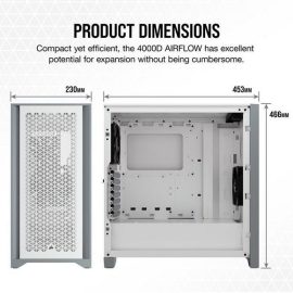 Corsair 4000D Airflow White Steel Price in Pakistan ZahComputers 02