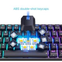 Skyloong SK61s Black Yellow Switches ABS Keycap 60 Mechanical Keyboard with RGB Backlit Bluetooth WiredWireless Dual Mode Price in Pakistan ZahComputers 02