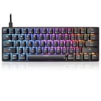 Skyloong SK61s Black Yellow Switches ABS Keycap 60 Mechanical Keyboard with RGB Backlit Bluetooth WiredWireless Dual Mode Price in Pakistan ZahComputers