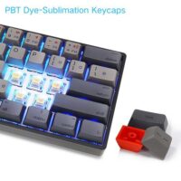 Skyloong SK61s Deep Gray Yellow Switches PBT Keycaps 60 Mechanical Keyboard with RGB Backlit Bluetooth Wired Wireless Dual Mode Price in Pakistan ZahComputers 02