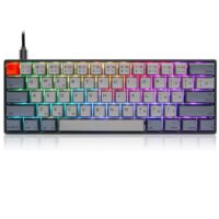 Skyloong SK61s Deep Gray Yellow Switches PBT Keycaps 60 Mechanical Keyboard with RGB Backlit Bluetooth Wired Wireless Dual Mode Price in Pakistan ZahComputers