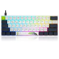 Skyloong SK61s Panda Red Switches GK1 Keycaps 60 Mechanical Keyboard with RGB Backlit Bluetooth Wired Wireless Dual Mode Price in Pakistan ZahComputers