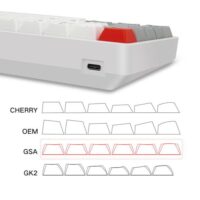 Skyloong SK61s Retro Red Switches PBT Keycaps 60 Mechanical Keyboard with RGB Backlit Bluetooth Wired Wireless Dual Mode Price in Pakistan ZahComputers 02