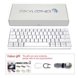 Skyloong SK61s White Yellow Switches ABS Keycap 60 Mechanical Keyboard with RGB Backlit Bluetooth Wired Wireless Dual Mode Price in Pakistan ZahComputers 07