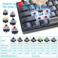 Skyloong SK68S Deep Grey Yellow Switches PBT Keycap 60 Hot Swap Mechanical Keyboard with RGB Backlit Bluetooth Wired Wireless Dual Mode Price in Pakistan ZahComputers 03