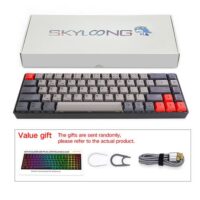 Skyloong SK68S Deep Grey Yellow Switches PBT Keycap 60 Hot Swap Mechanical Keyboard with RGB Backlit Bluetooth Wired Wireless Dual Mode Price in Pakistan ZahComputers 07