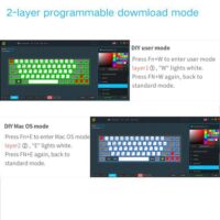 Skyloong SK68S Panda Red Switches GK1 Keycaps 60 Hot Swap Mechanical Keyboard with RGB Backlit Bluetooth Wired Wireless Dual Mode Price in Pakistan ZahComputers 05