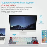 Skyloong SK68S Retro Red Switches PBT Keycap 60 Hot Swap Mechanical Keyboard with RGB Backlit Bluetooth WiredWireless Dual Mode Price in Pakistan ZahComputers 01