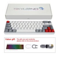 Skyloong SK68S Retro Yellow Switches PBT Keycap 60 Hot Swap Mechanical Keyboard with RGB Backlit Bluetooth Wired Wireless Dual Mode Price in Pakistan ZahComputers 08