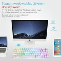 Skyloong SK68s White Red Switches ABS Keycap 60 Mechanical Keyboard with RGB Backlit Bluetooth Wired Wireless Dual Mode Price in Pakistan ZahComputers 01