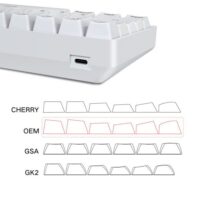 Skyloong SK68s White Red Switches ABS Keycap 60 Mechanical Keyboard with RGB Backlit Bluetooth Wired Wireless Dual Mode Price in Pakistan ZahComputers 04