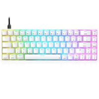 Skyloong SK68s White Yellow Switches ABS Keycap Mechanical Keyboard with RGB Backlit Bluetooth Wired Wireless Dual Mode Price in Pakistan ZahComputers