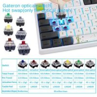 Skyloong SK87S Panda Brown Switches Gk1 Keycaps TKL Mechanical Keyboard with RGB Backlit Bluetooth Wired Wireless Dual Mode Price in Pakistan ZahComputers 02
