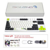 Skyloong SK87S Panda Brown Switches Gk1 Keycaps TKL Mechanical Keyboard with RGB Backlit Bluetooth Wired Wireless Dual Mode Price in Pakistan ZahComputers 06
