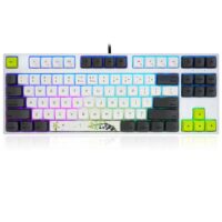 Skyloong SK87S Panda Red Switches Gk1 Keycap TKL Mechanical Keyboard with RGB Backlit Bluetooth Wired Wireless Dual Mode Price in Pakistan ZahComputers
