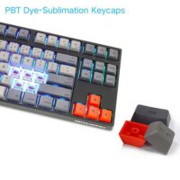 Skyloong SK87s Deep Grey Red Switches PBT Keycap TKL Mechanical Keyboard with RGB Backlit Bluetooth WiredWireless Dual Mode Price in Pakistan ZahComputers 01
