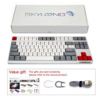 Skyloong SK87s Retro Brown Switches PBT Keycap TKL Mechanical Keyboard with RGB Backlit Bluetooth Wired Wireless Dual Mode Price in Pakistan ZahComputers 05