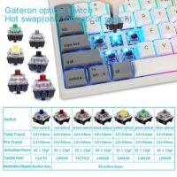 Skyloong SK87s Retro Red Switches PBT Keycap TKL Mechanical Keyboard with RGB Backlit Bluetooth Wired Wireless Dual Mode Price in Pakistan ZahComputers 02