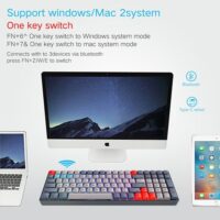 Skyloong SK96S Deep Grey Red Switches PBT Keycaps Hot Swap Mechanical Keyboard with RGB Backlit Bluetooth Wired Wireless Dual Mode Price in Pakistan ZahComputers 01