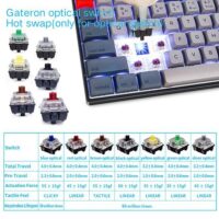Skyloong SK96S Deep Grey Red Switches PBT Keycaps Hot Swap Mechanical Keyboard with RGB Backlit Bluetooth Wired Wireless Dual Mode Price in Pakistan ZahComputers 03